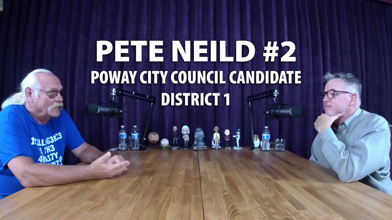Pete Neild and his car Calypso were candidates for Poway City Countil in 2018.