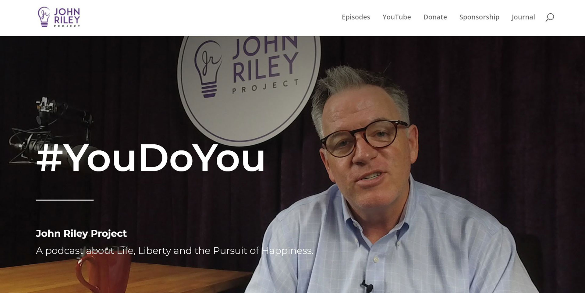 John Riley Project website front page