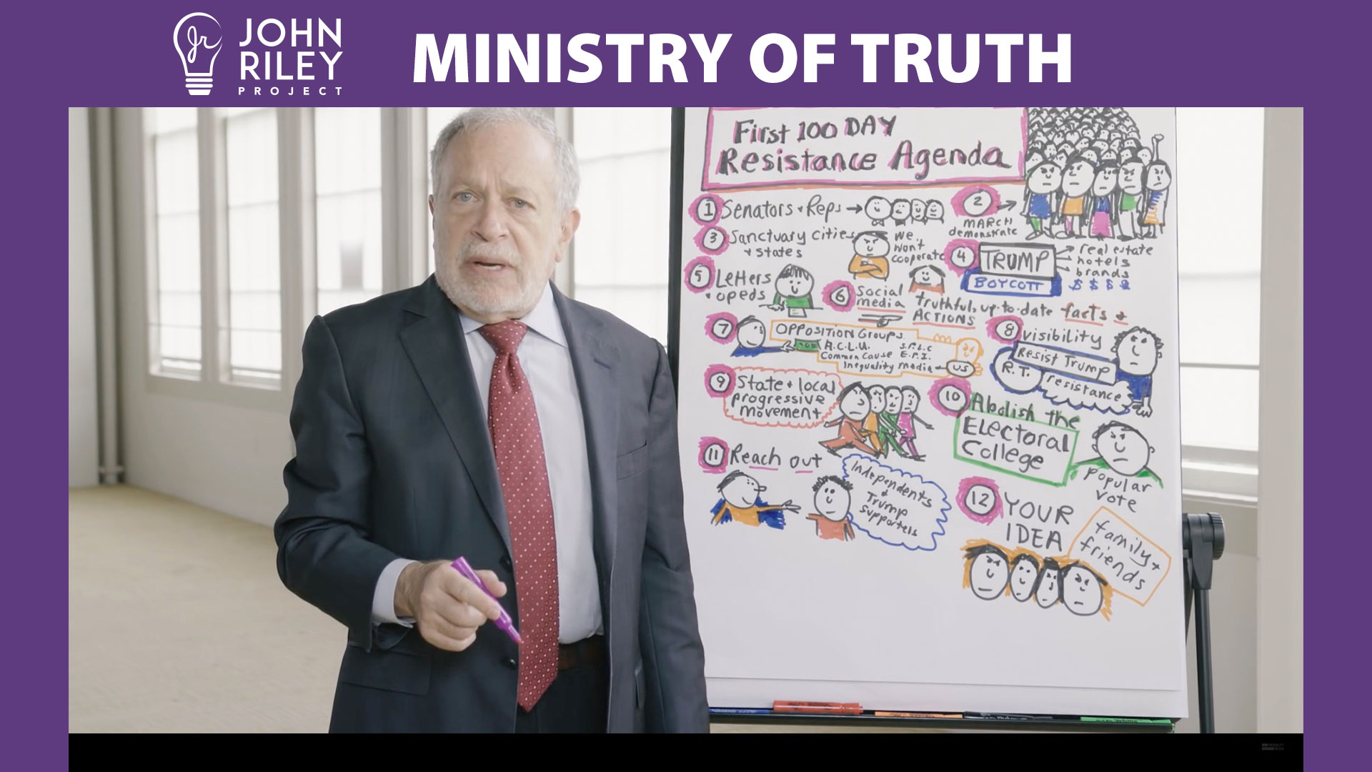 robert reich, ministry of truth, truth commission, Poway, John Riley Project, JRP0179