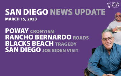 Poway Cronyism, Rancho Bernardo Roads, Joe Biden in San Diego