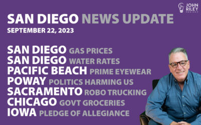 San Diego News Update Sept 22: Gas Prices, Water Rates, Coach Prime/Blenders, Self Driving Trucks