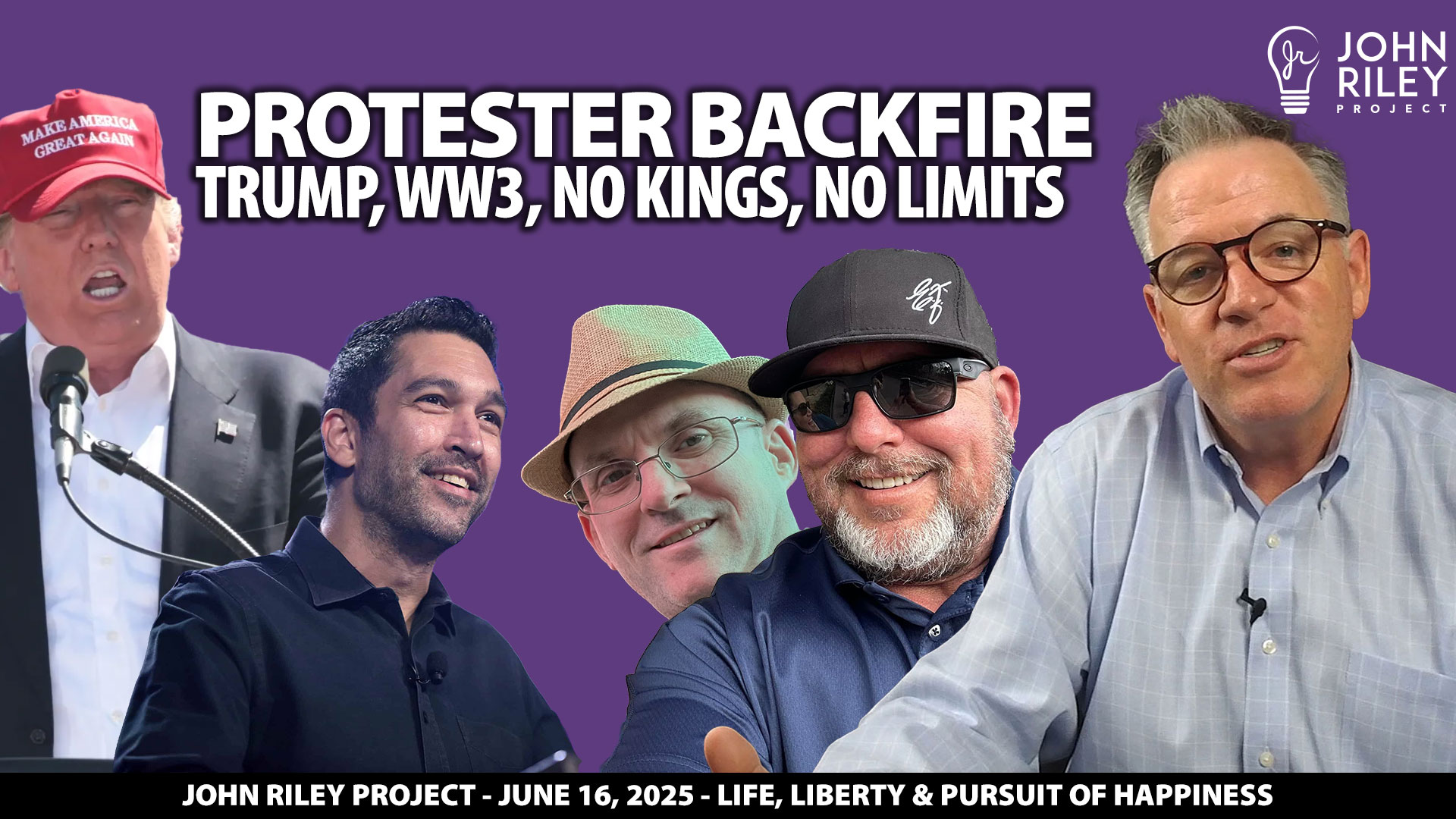 John Riley discusses protesters violating rights of others, Trump, WW3, No Kings and Ed Franklin No Limits